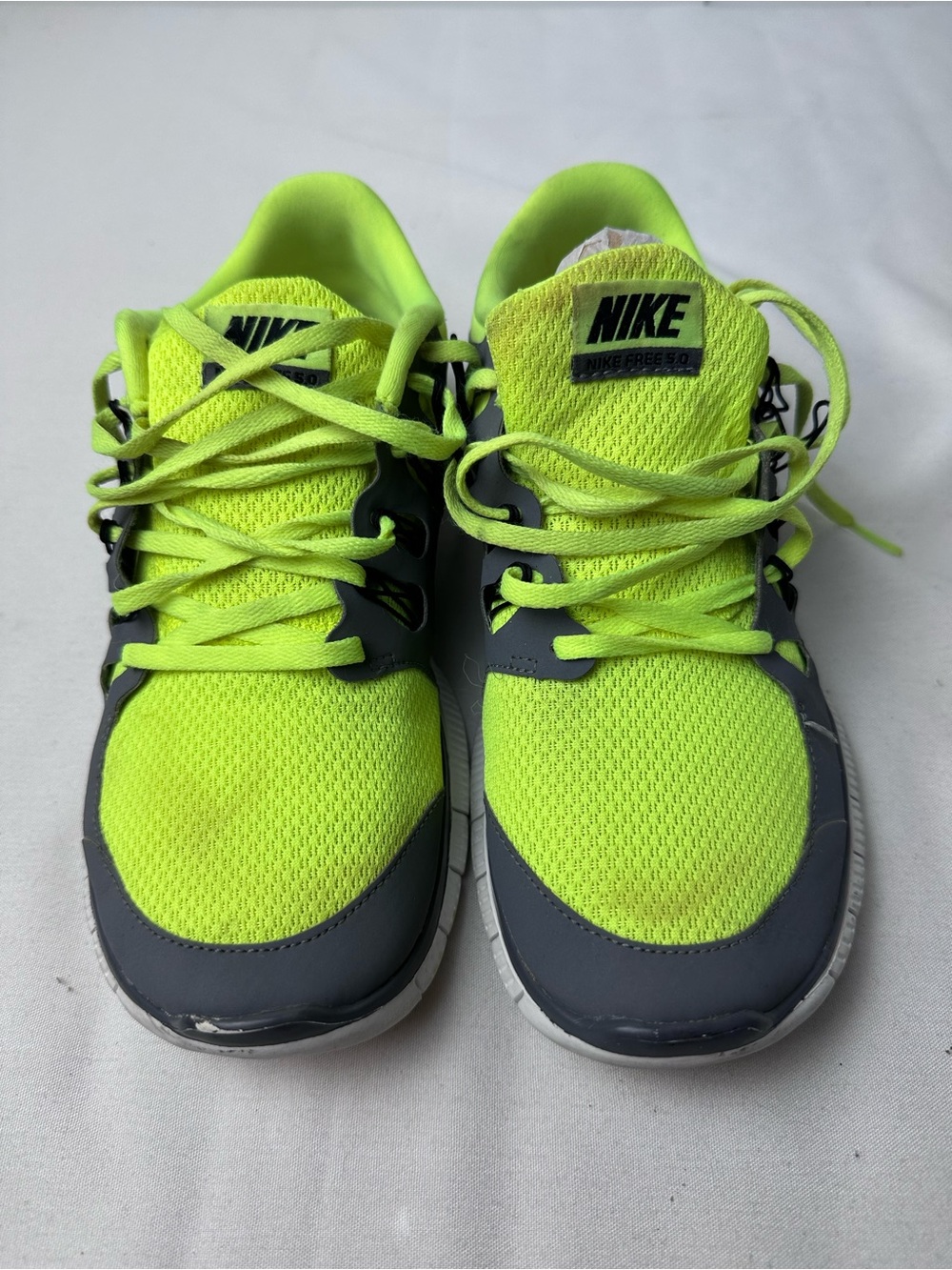 Nike 579959-700 Free Running Shoe Yellow Cool Grey Size 9 Man